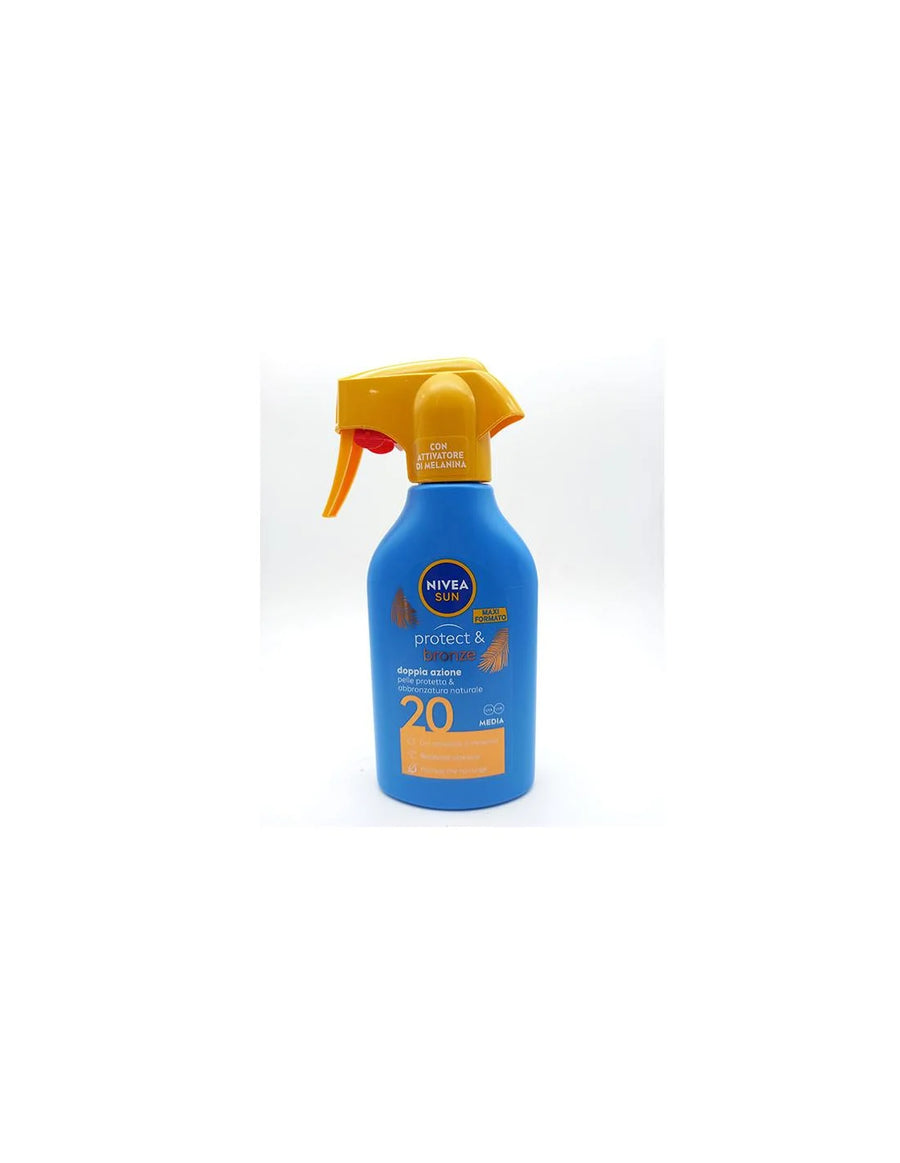 NIVEA NIVEA Sun Protege y Broncea Leche Solar Pistole SPF 20 270 ml Sonnenpflege