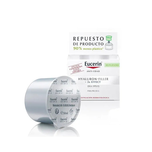 EUCERIN Hyaluron Filler Day Creme Trockene Haut SPF 15 Nachfüllpackung 50 ml