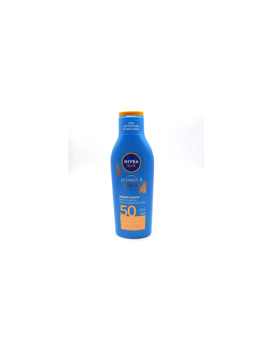 NIVEA NIVEA Sun Protege y Broncea Sonnenmilch LSF 50 200 ml Sonnenpflege