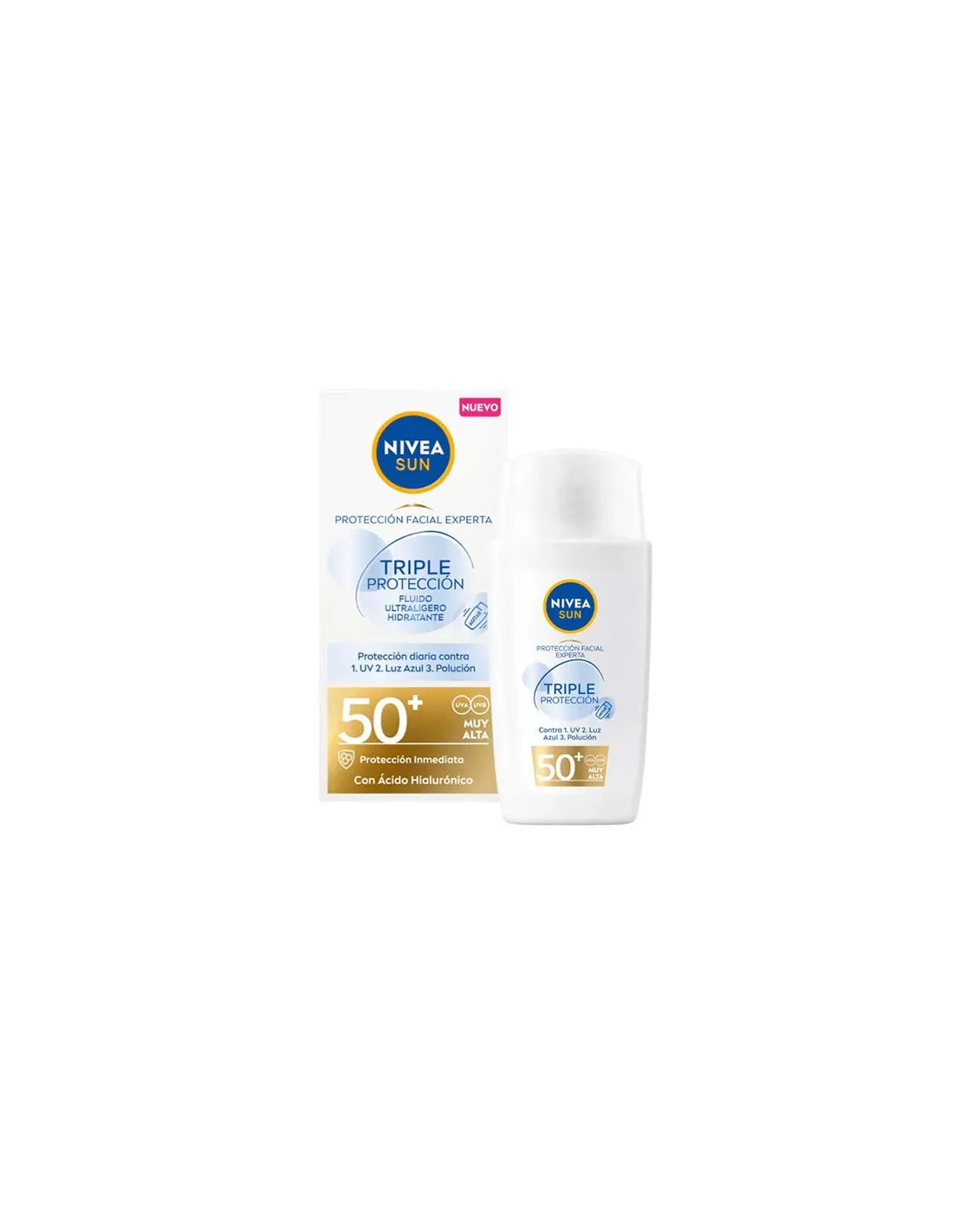 NIVEA NIVEA Sun Triple Protección Ultralight Fluid Gesicht LSF 50 40 ml Sonnenpflege
