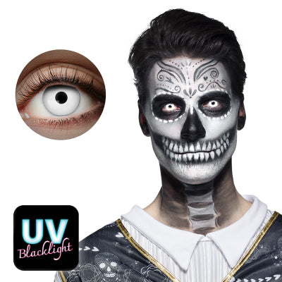 Boland Flash Weiss Monats Kontaktlinsen – UV Weiss 2er Pack Brille