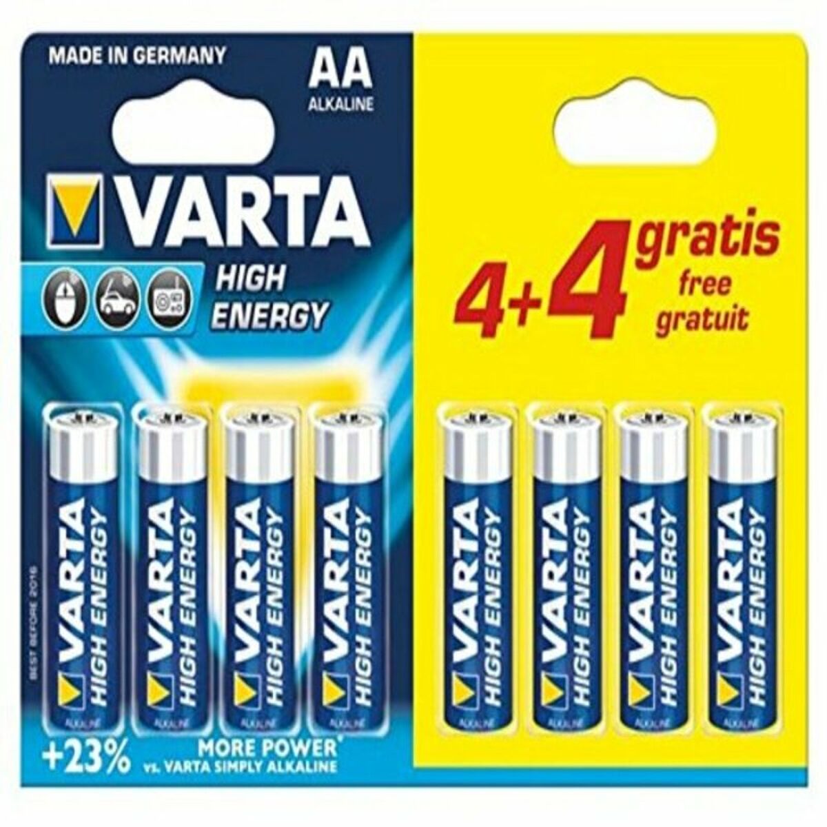 Alkali-Mangan-Batterie Varta PILAS ALCALINAS 1 V AA
