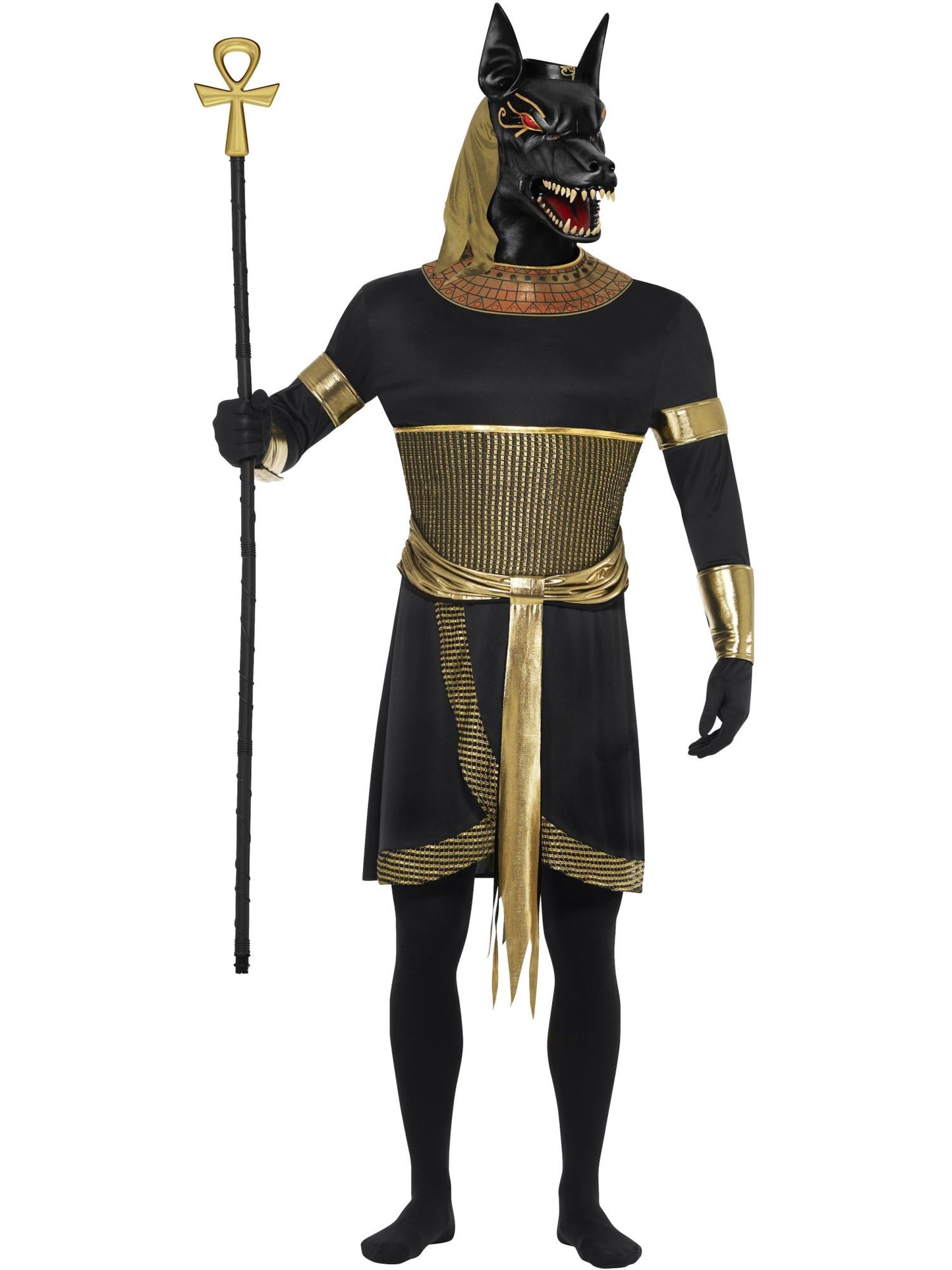 Smiffys RELIGIOUS Anubis the Jackal, Black & Gold CS für Herren