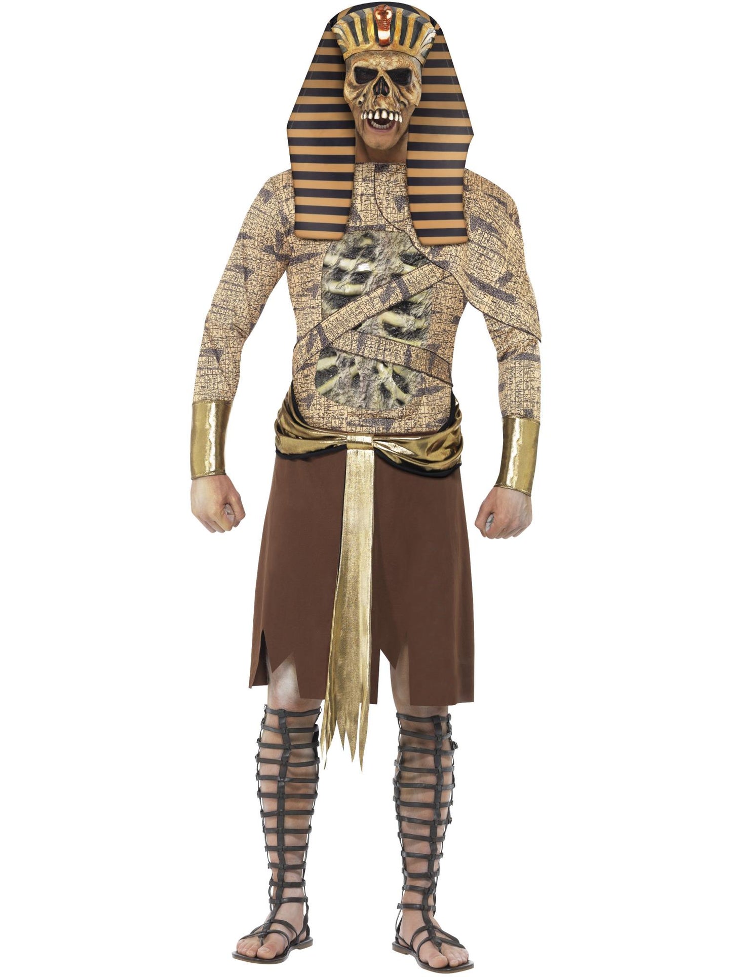 Smiffys PHAROAH Zombie Pharaoh, Gold CS für Herren