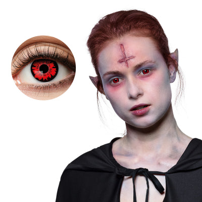 Boland Rote Bloodsucker 1-Woche Wiederverwendbare Kontaktlinsen – 2er Pack