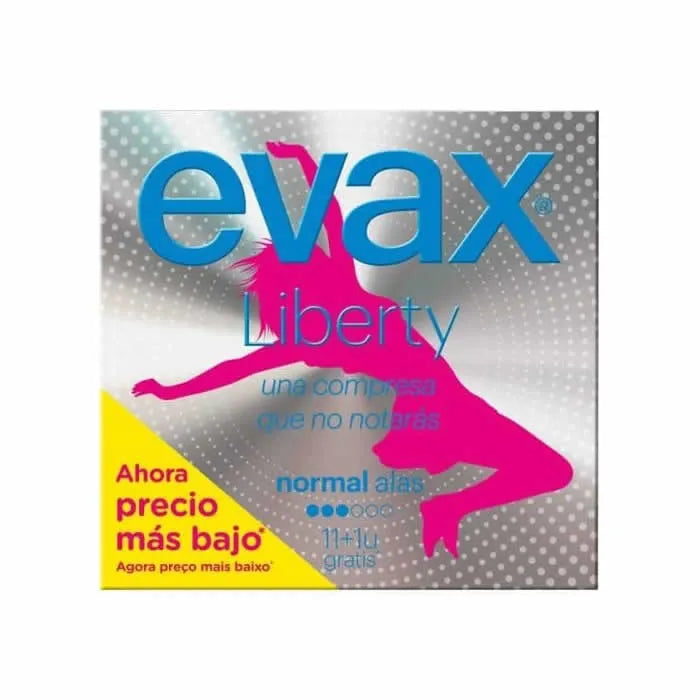 EVAX EVAX Liberty Normal Damenbinden mit Flügeln 12 Stück Kosmetik