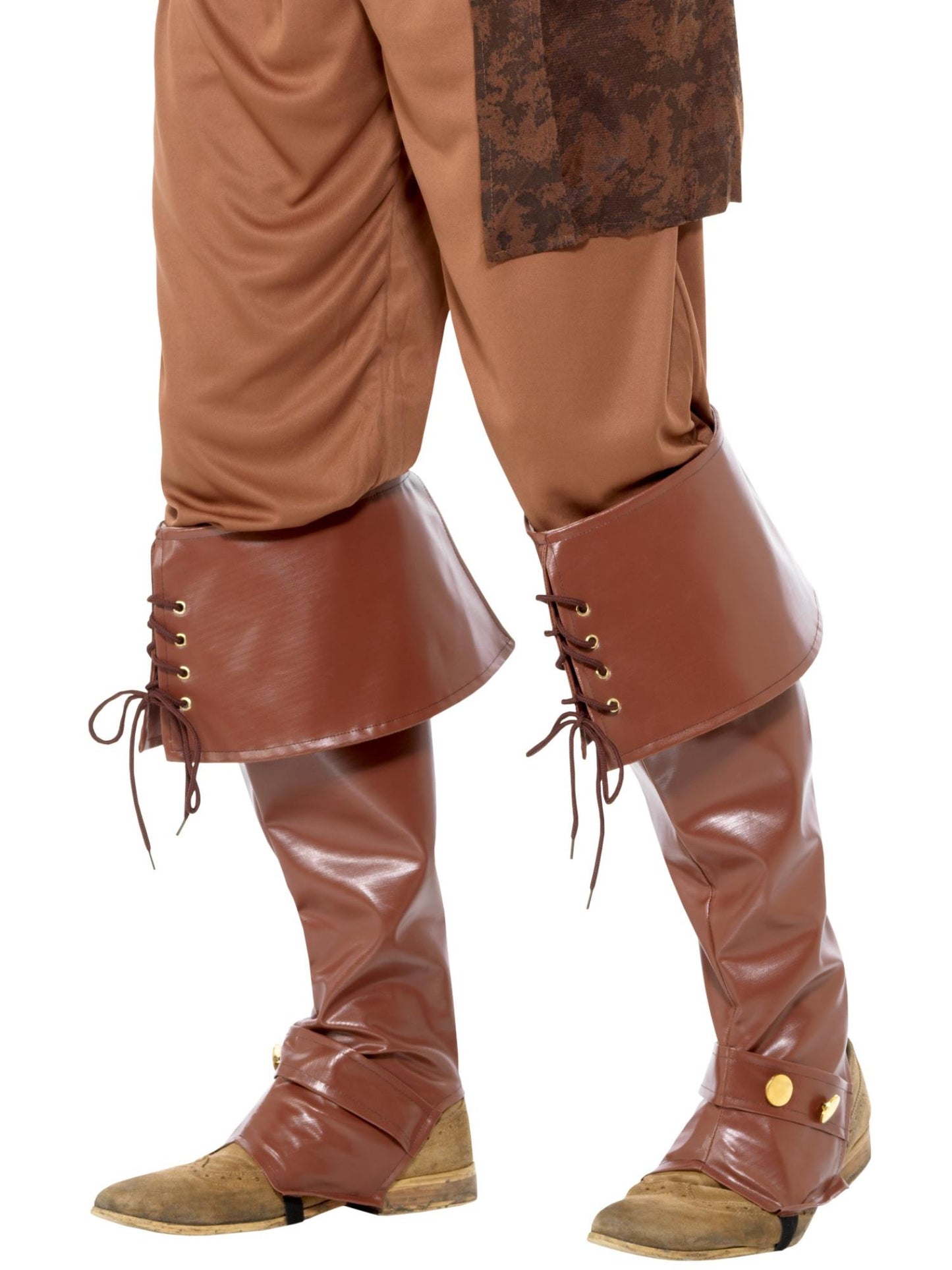 Smiffys Deluxe Pirate Bootcovers, Brown AC für Herren
