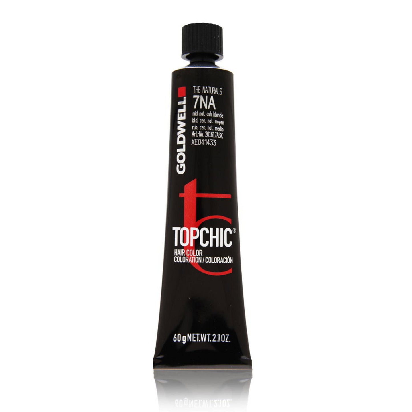 Goldwell, TopChic, Permanente Haarfarbe, 7NA Middle Natural Ash Blonde, 60 ml