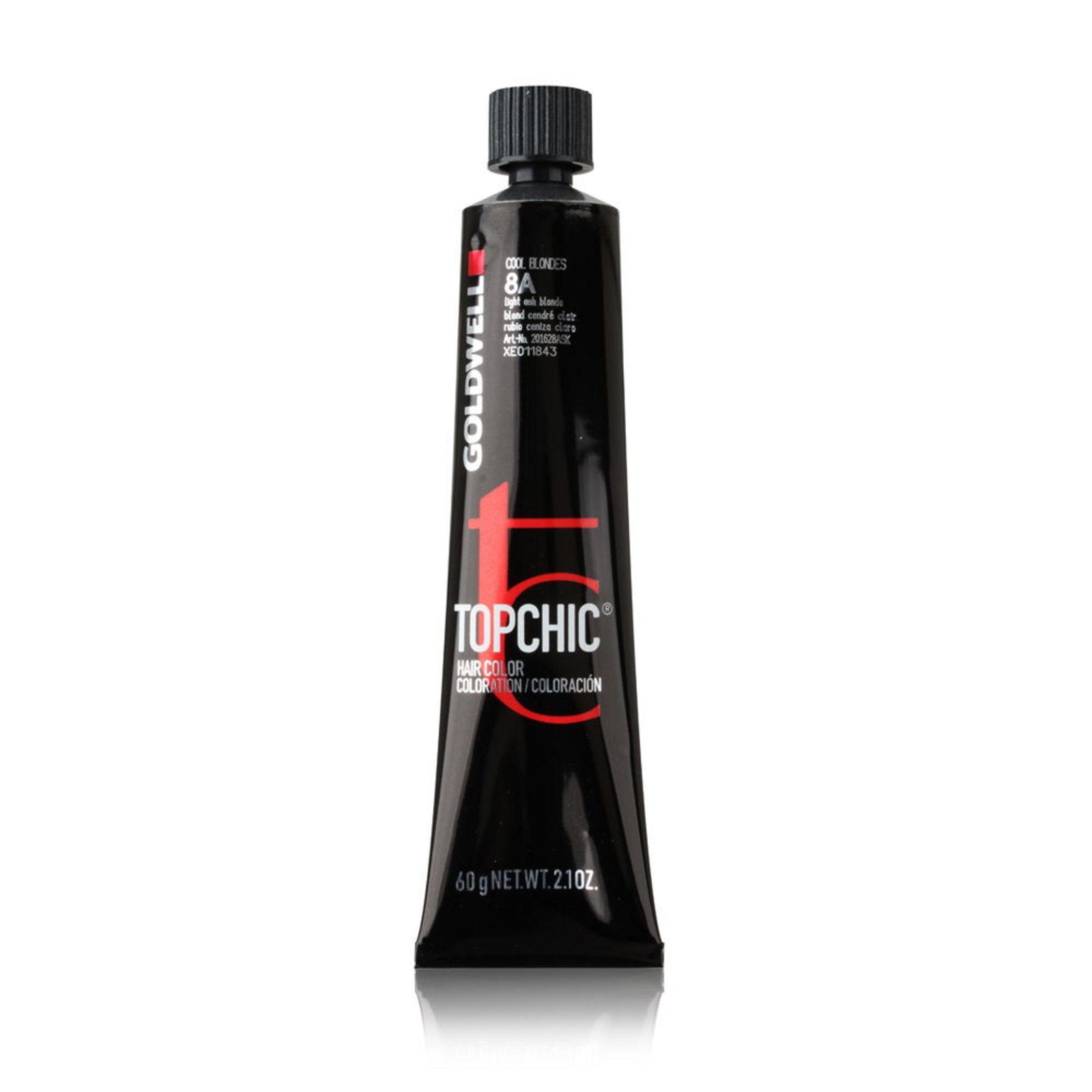 Goldwell Goldwell, TopChic, Permanente Haarfarbe, 8A Light Ash Blonde, 60 ml Regular