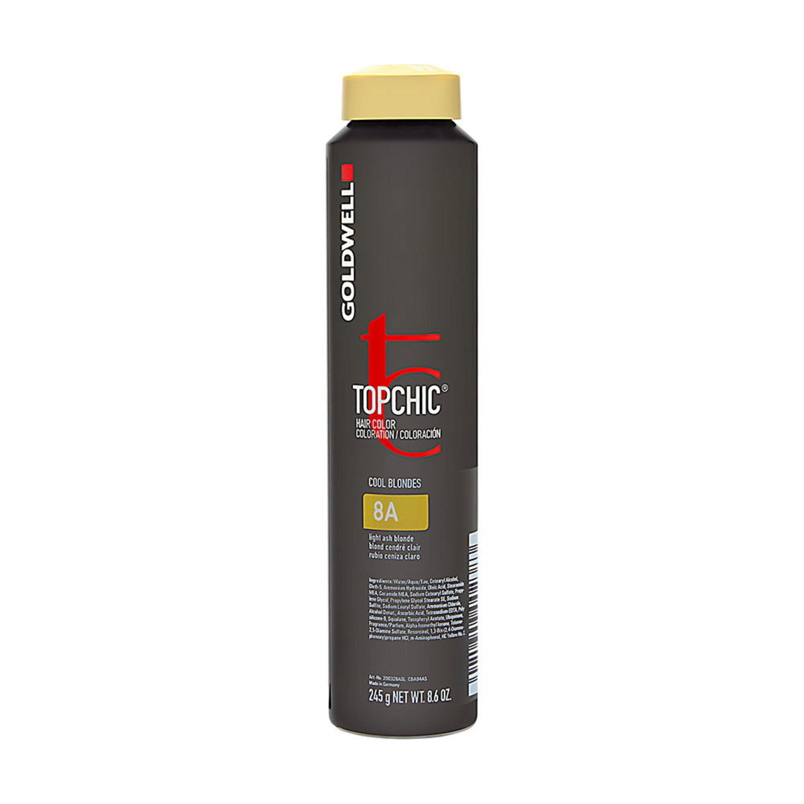 Goldwell Goldwell, TopChic, Permanente Haarfarbe, 8A Light Ash Blonde, 250 ml Regular