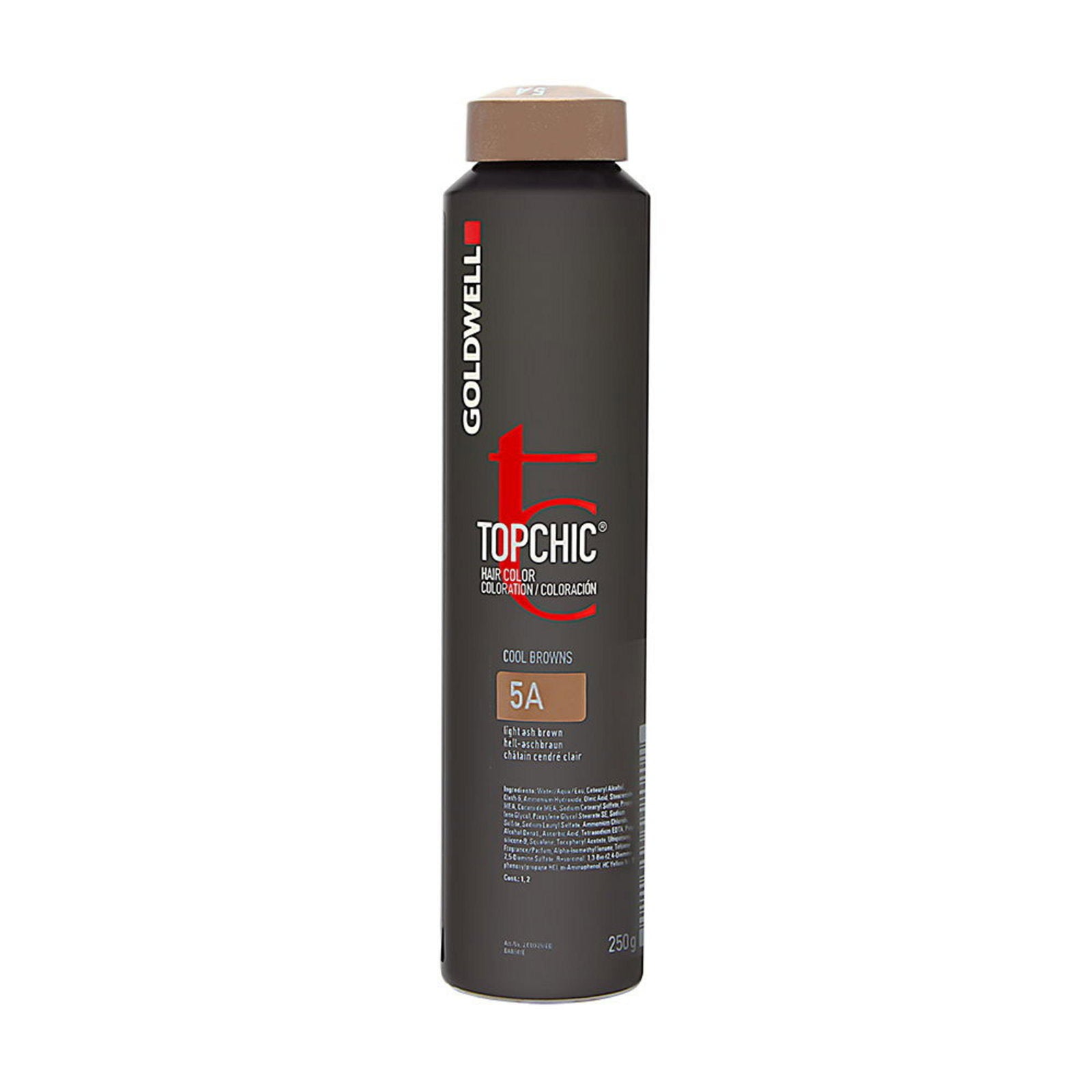 Goldwell Goldwell, TopChic, Permanente Haarfarbe, 5A Light Ash Brown, 250 ml Regular