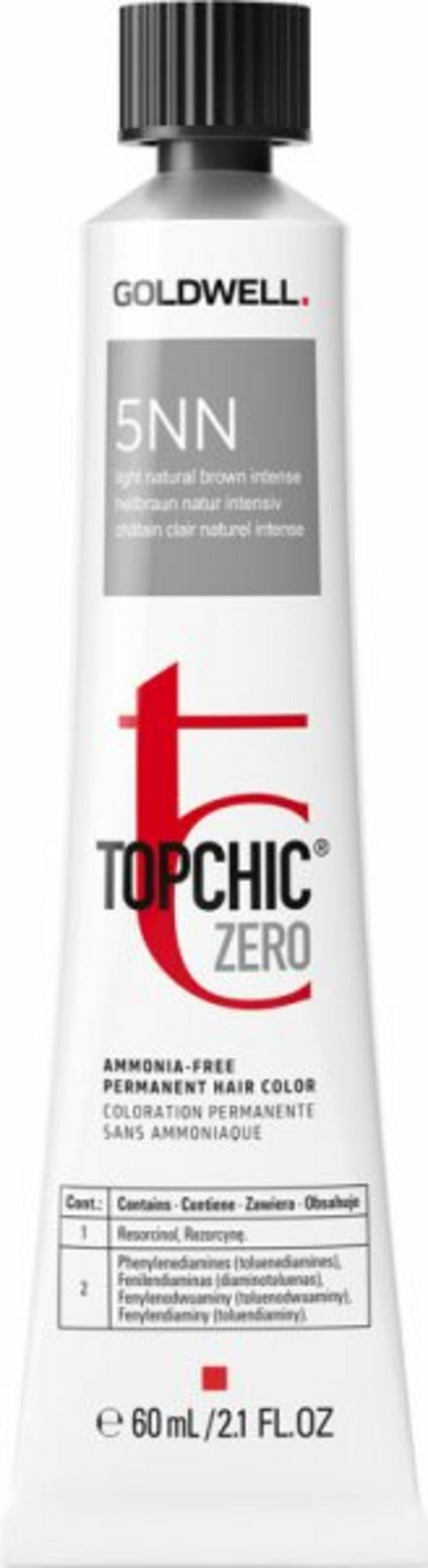 Goldwell Goldwell, TopChic Zero, Permanente Haarfarbe, 5NN Light Brown Extra, 60 ml Regular