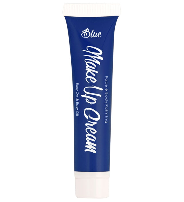 Blaue Schminke in Tube 28 ml für Fasnacht und Karneval
