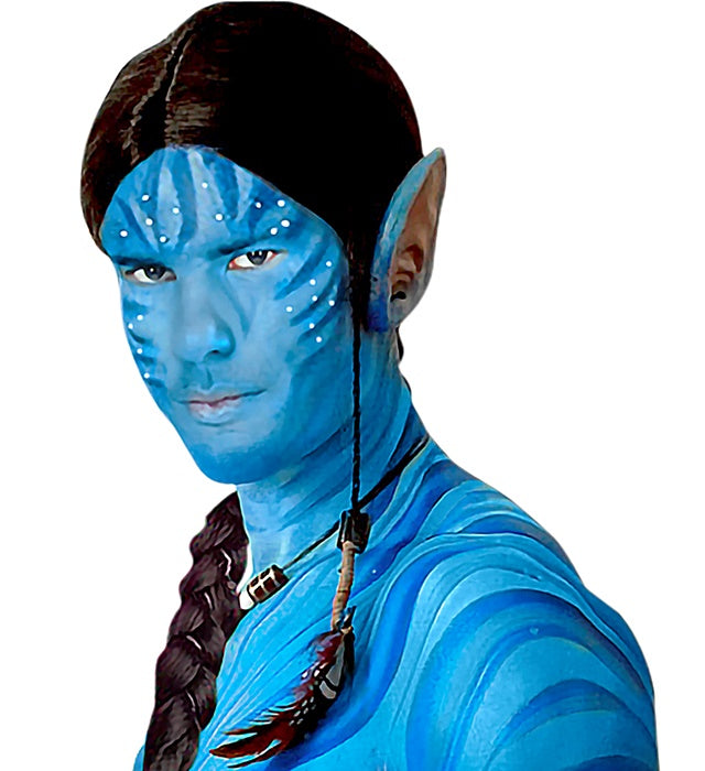 Blaue Schminke in Tube 28 ml für Fasnacht und Karneval
