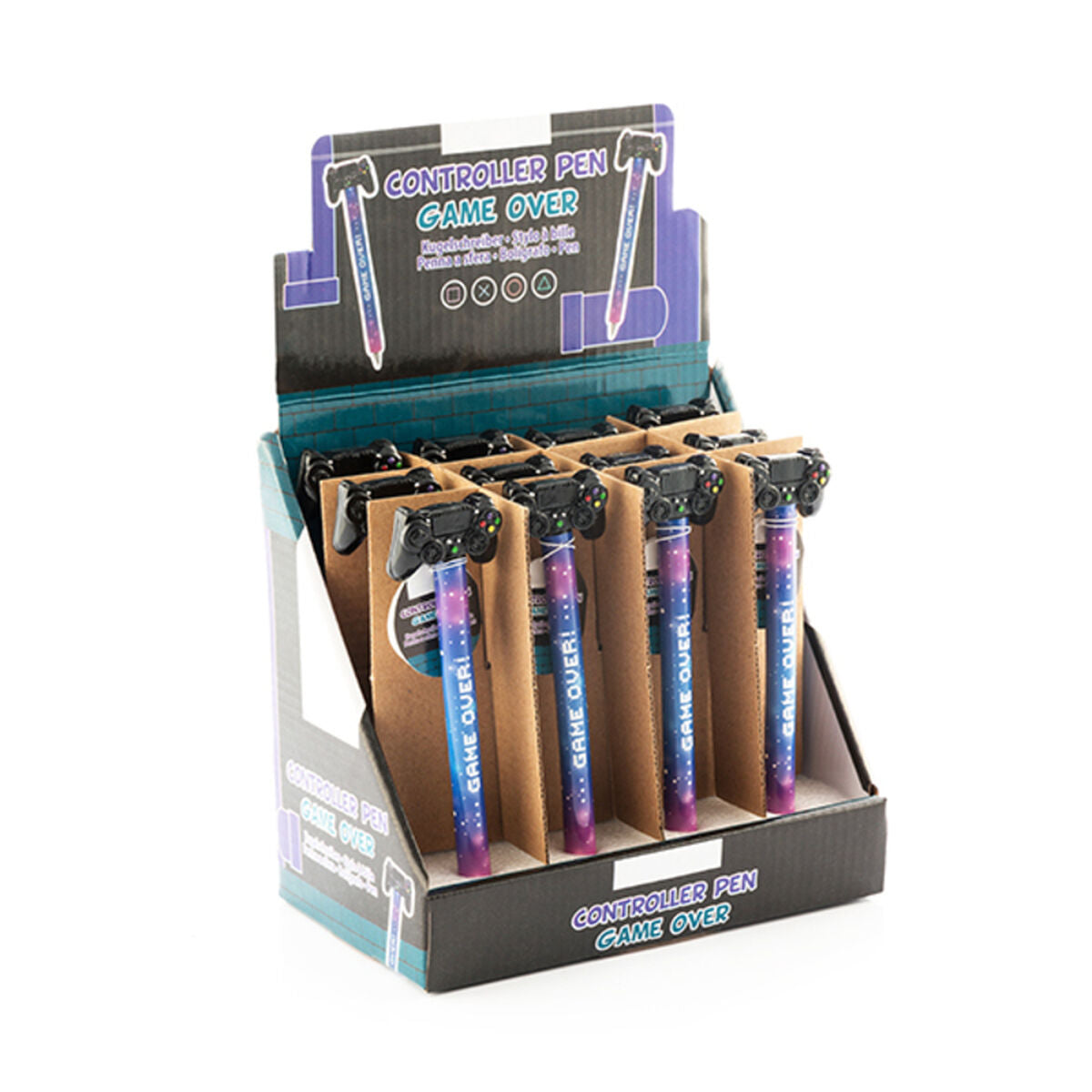 BigBuy School Stift «Game Over» aus Polyesterharz mit schwarzer Tinte – Seitenansicht