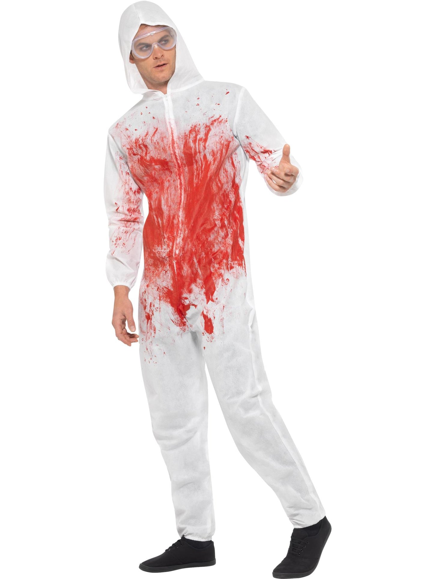 Smiffys SCIENCE Bloody Forensic Overall Costume, Red CS für Unisex