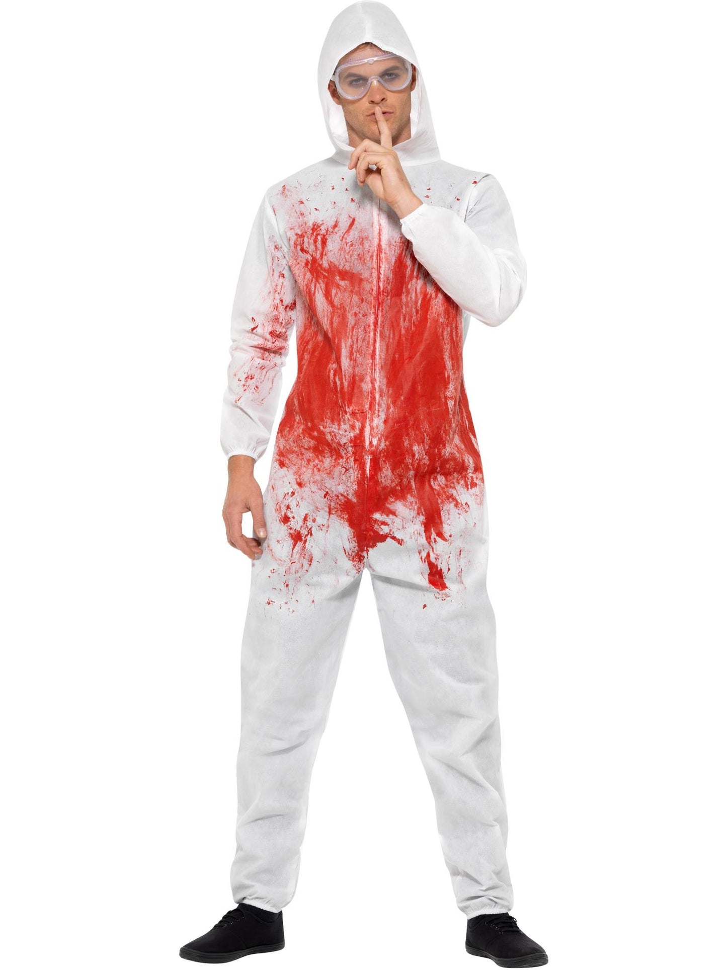 Smiffys SCIENCE Bloody Forensic Overall Costume, Red CS für Unisex