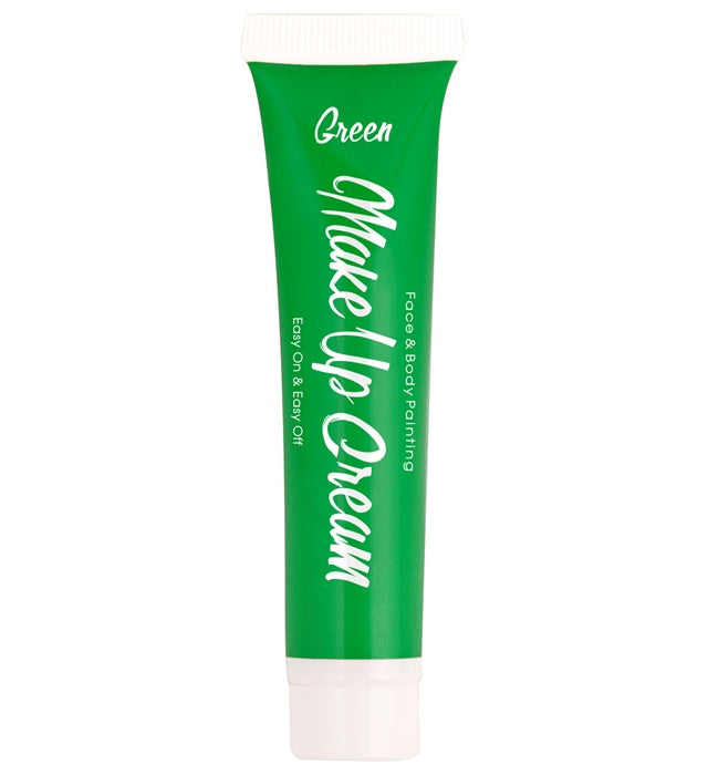 Grüne Schminkfarbe in Tube 28 ml für Fasnacht und Karneval