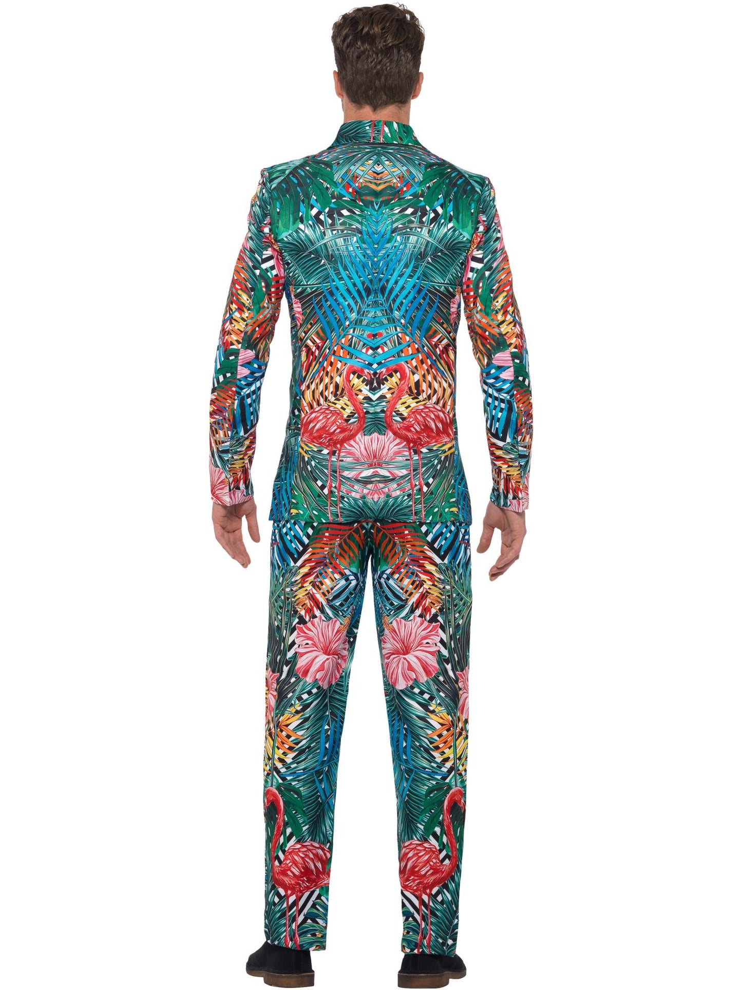 Smiffys Hawaiian Tropical Flamingo Suit, Multi-Coloured CS für Herren
