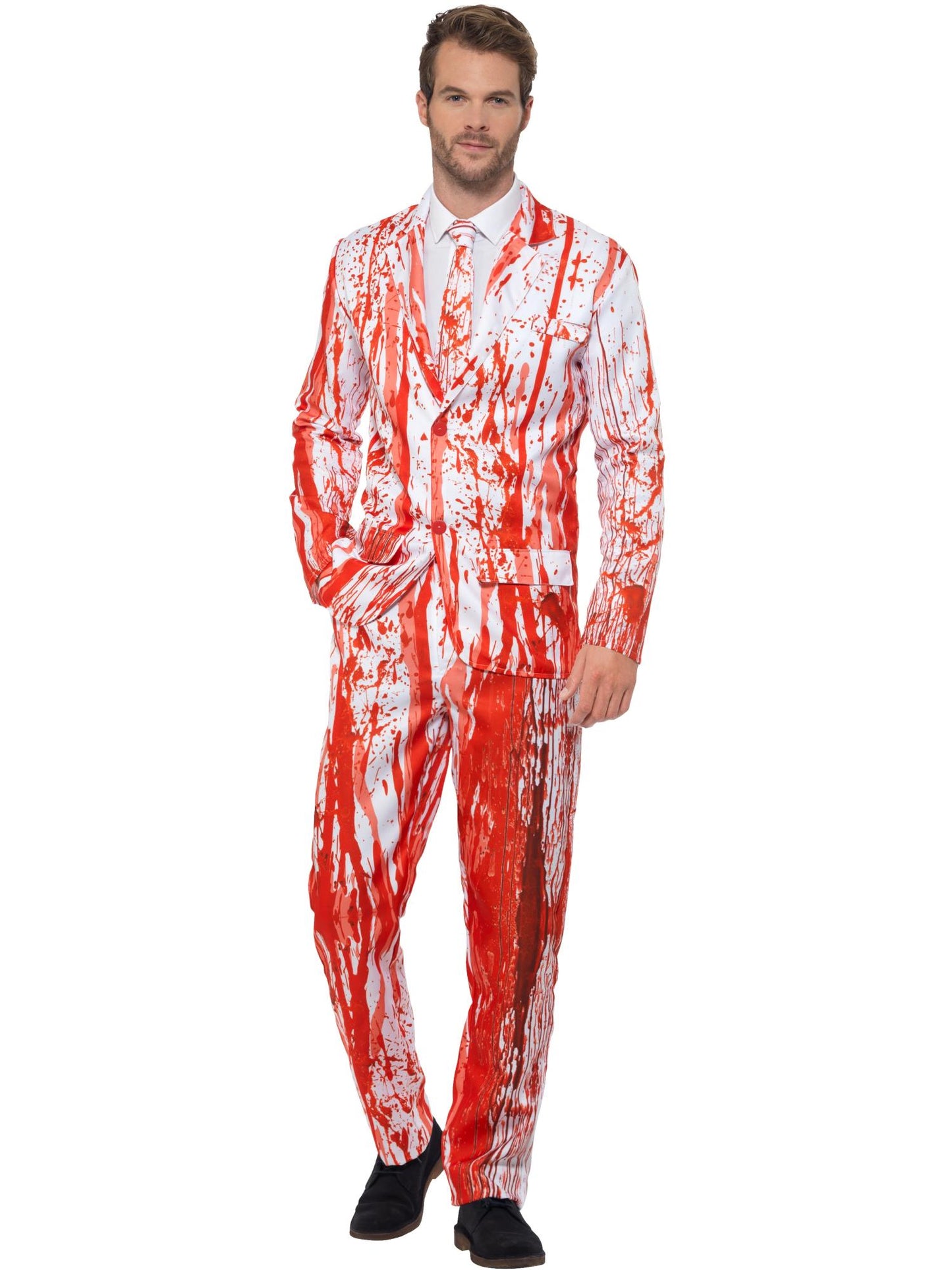 Smiffys KILLER Blood Drip Suit, Red CS für Herren