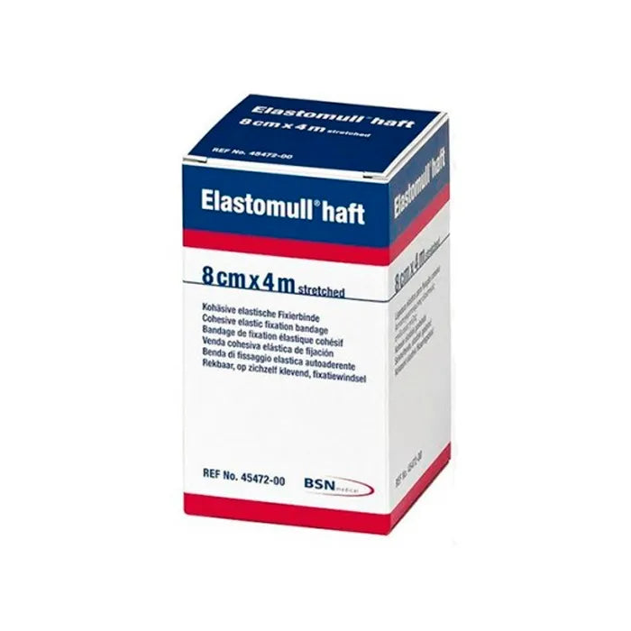 BSN MEDICAL BSN MEDICAL Elastomull Haft Bandage 4 m x 8 cm elastische Fixierbinde Kosmetik