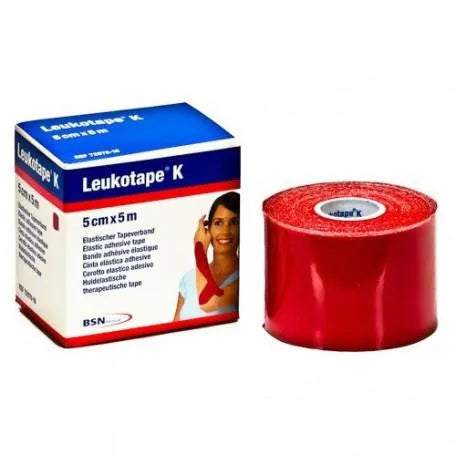 BSN MEDICAL BSN MEDICAL Leukotape K Rotes Elastisches Klebeband 5 cm x 5 m Kosmetik