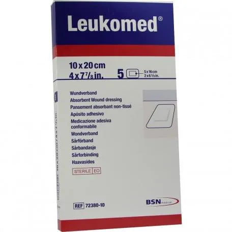 BSN MEDICAL BSN Medical Leukomed Apósito Adhesivo 10 x 20 cm 5 Stück Pflaster Kosmetik