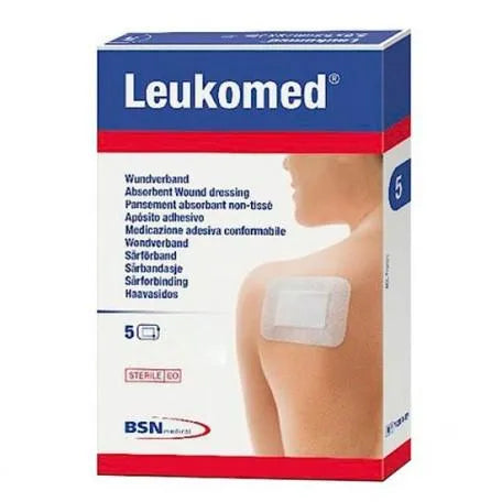BSN MEDICAL BSN MEDICAL Leukomed Apósito Adhesivo 10 x 25 cm 5 Stück Pflasterverband Kosmetik