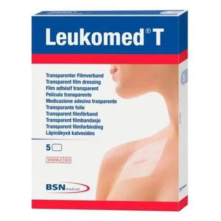 BSN MEDICAL BSN MEDICAL Leukomed T Transparenter Wundverband 15 x 25 cm 5 Stück Kosmetik