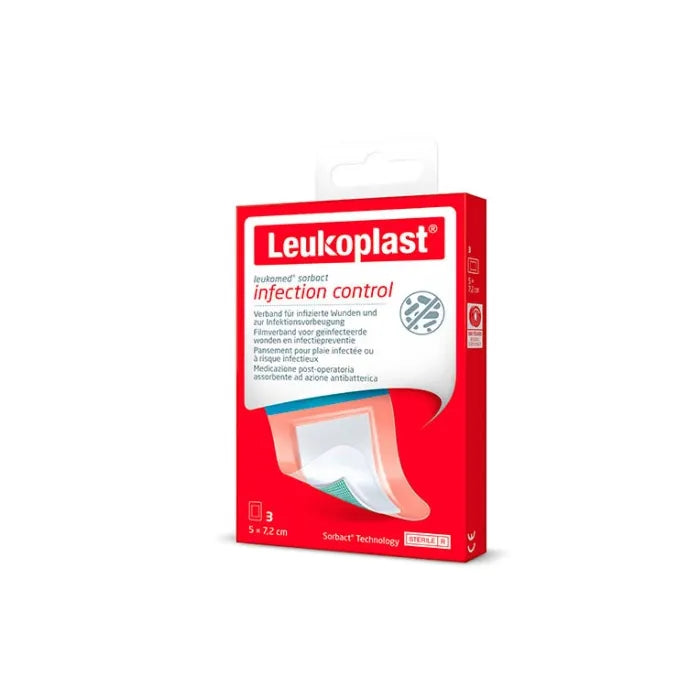 BSN MEDICAL BSN MEDICAL Leukomed Sorbact Wundverband 5 x 7,2 cm 3 Stück Kosmetik