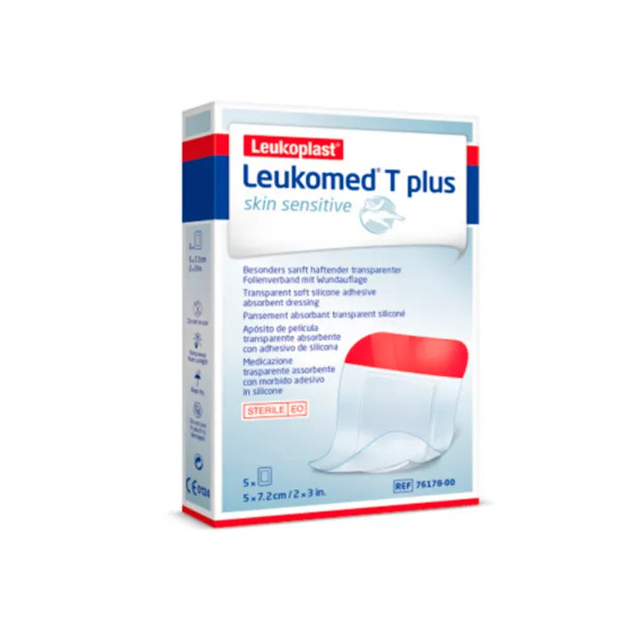 BSN MEDICAL BSN MEDICAL Leukomed T Plus Skin Sensitive Wundverband 5x7,2 cm 5 Stück Kosmetik