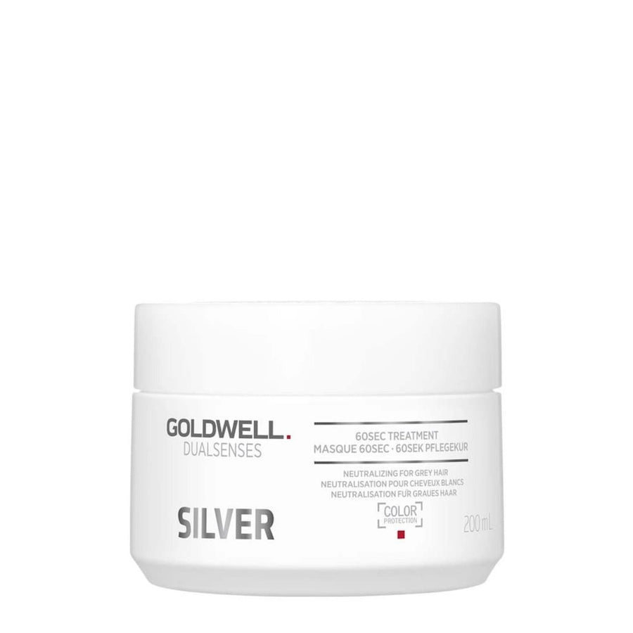 Goldwell Goldwell, Dualsenses Silver 60 Sec, Haarbehandlungs-Crememaske, Gegen Grau, 200 ml Regular