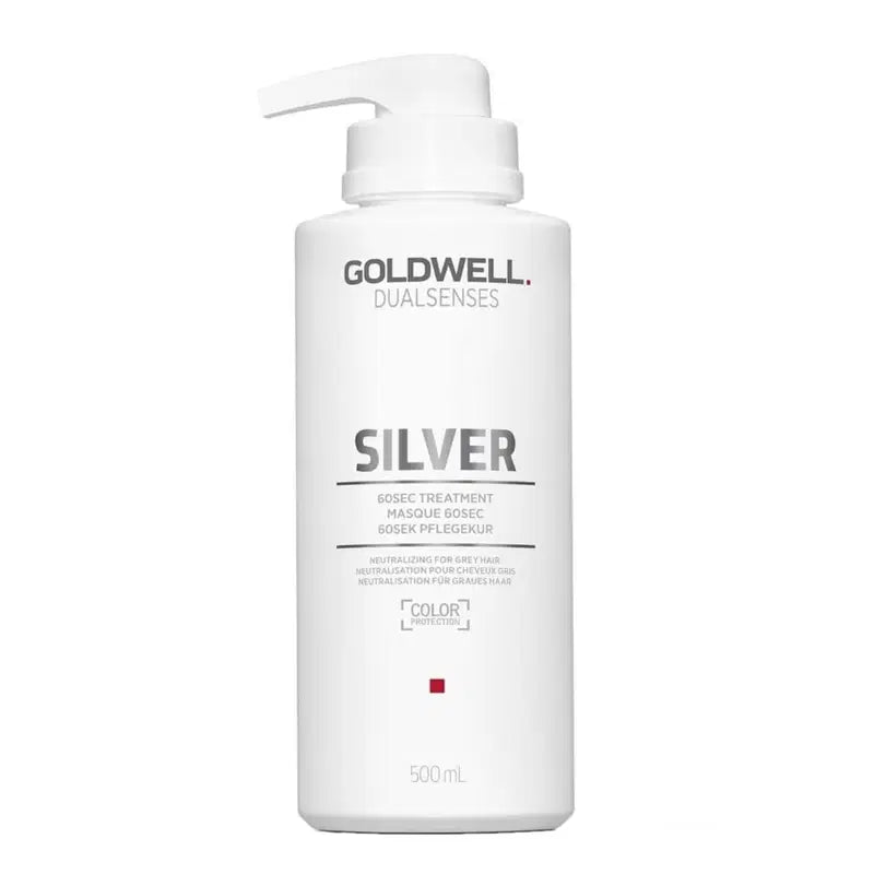Goldwell, Dualsenses Silver 60 Sec, Hair Treatment Cream Mask, Colour Correcting & Nourishing, After shampooing, 500 ml