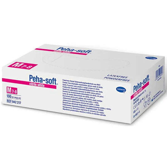 HARTMANN HARTMANN Peha-Soft Nitrile White Powderfree Einmalhandschuhe Mittelgroß Puder