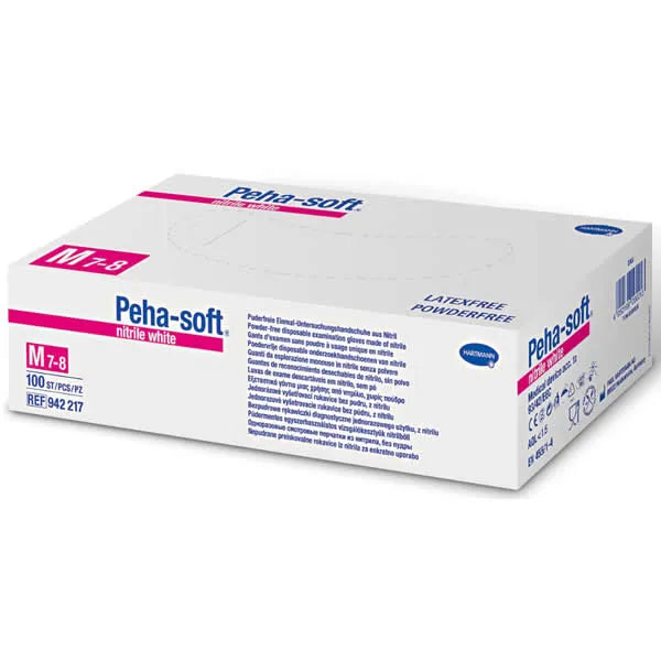 HARTMANN HARTMANN Peha-Soft Nitrile White Powderfree Einmalhandschuhe Mittelgroß Puder