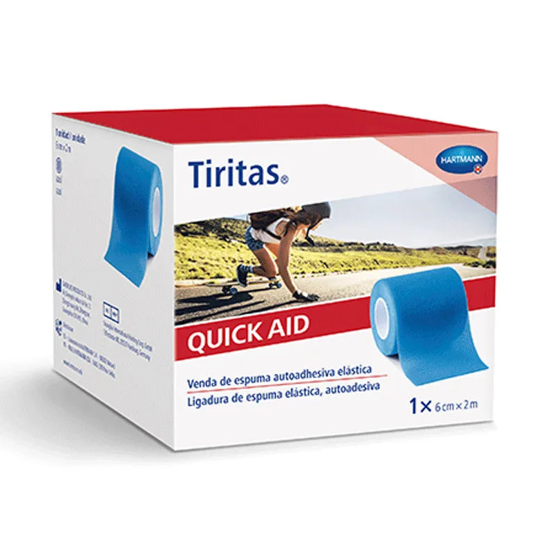 HARTMANN HARTMANN Quick Aid Pflaster 6 cm x 2 m blau selbstklebend wasserdicht Kosmetik