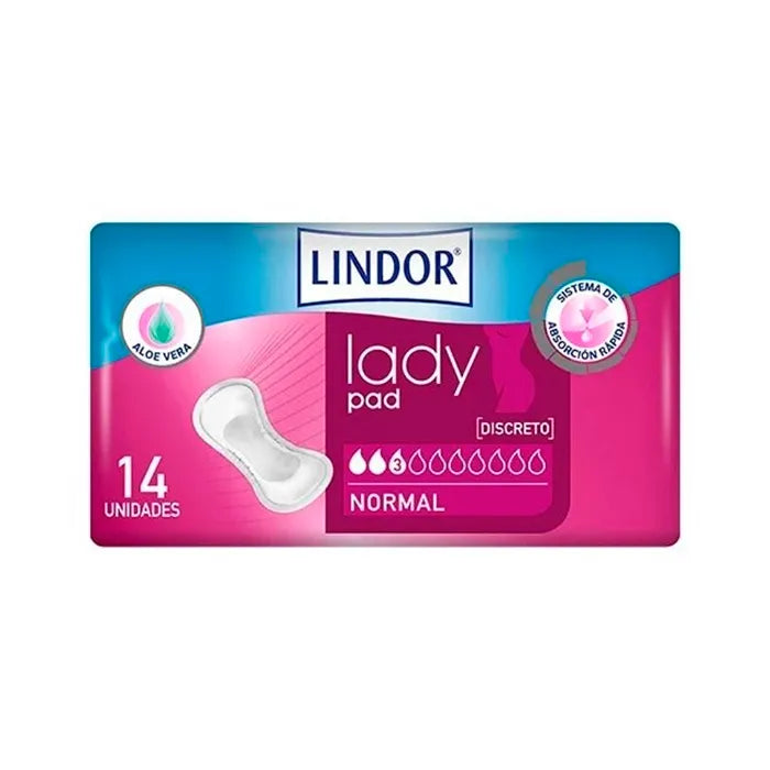 HARTMANN HARTMANN Lindor Pad Normal 3 Tropfen 14 Stück Kosmetik-Pads