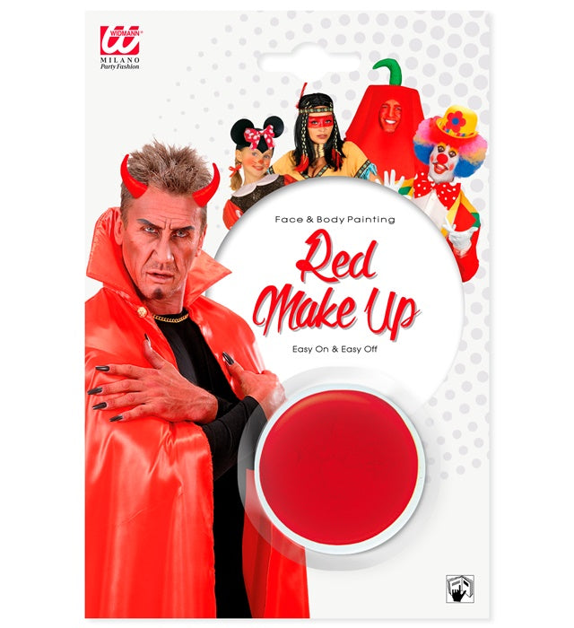Rote Schminke im Behälter 9,6 ml für Fasnacht Make-up