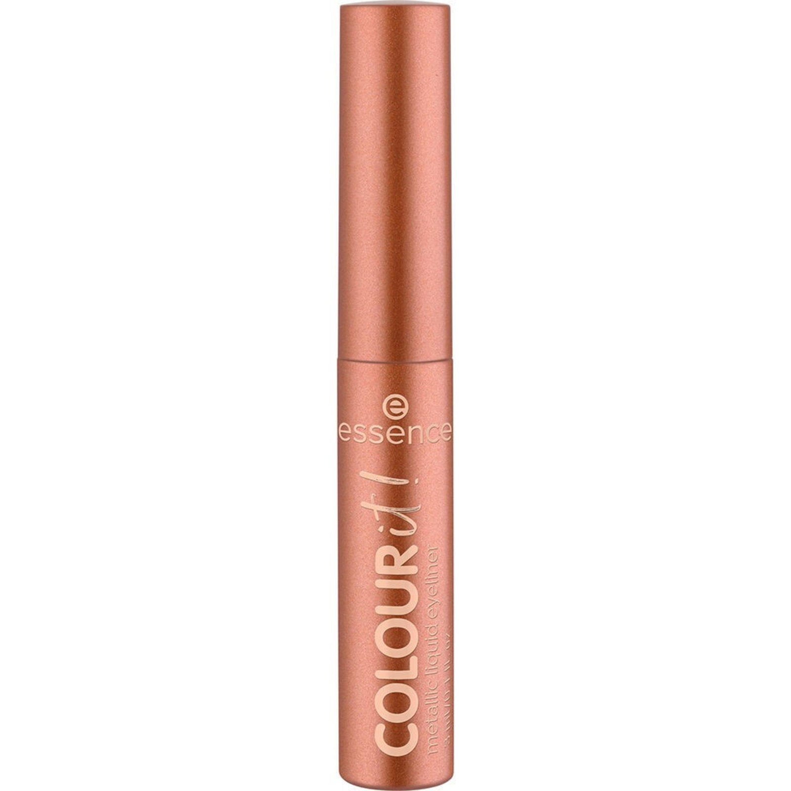 Essence Essence, Colour It!, Flüssiger Eyeliner, Metallisch, Flüssiger Eyeliner, 01, Polierte Bronze, 3 ml Regular
