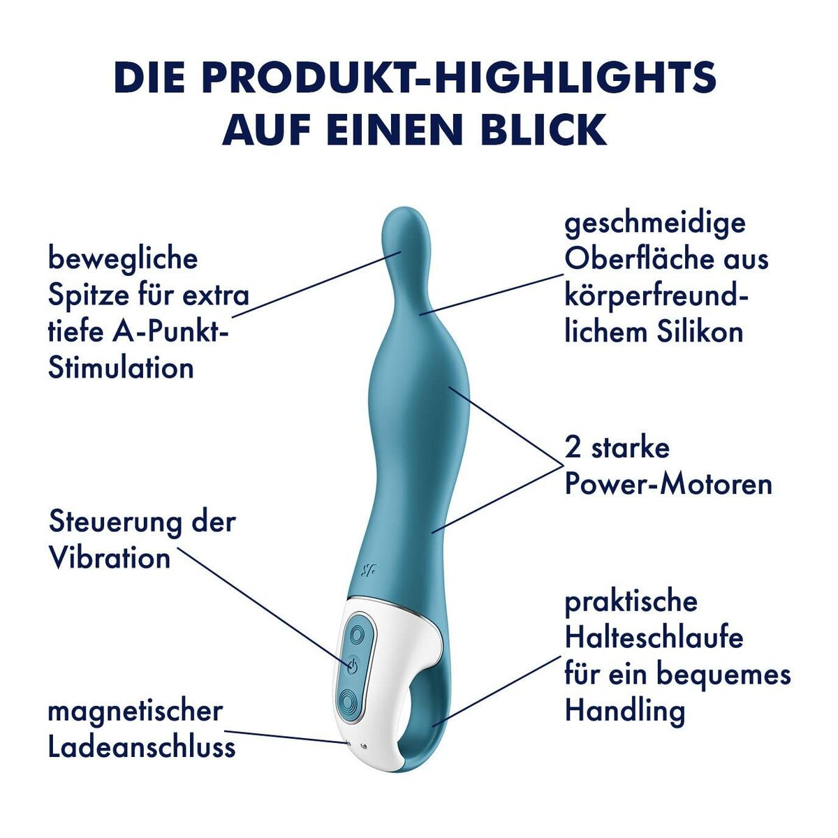 G-Punkt Vibrator Satisfyer Blau