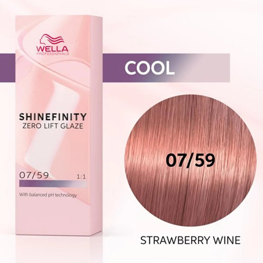 WELLA WELLA Shinefinity Zero Lift Glaze Tinte 07-59 Strawberry Wine 60 ml Haarfarbe