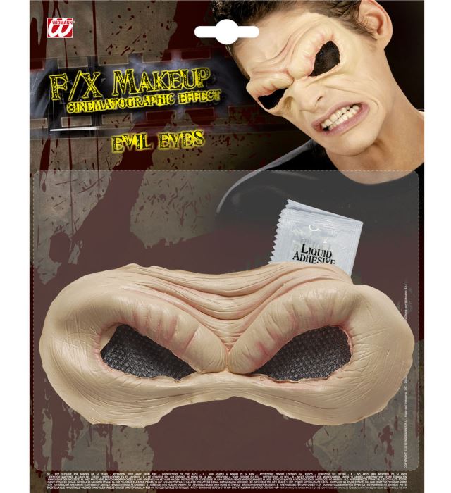 Teufelsaugen Kontaktlinsen mit Klebstofftube für Halloween-Kostüm