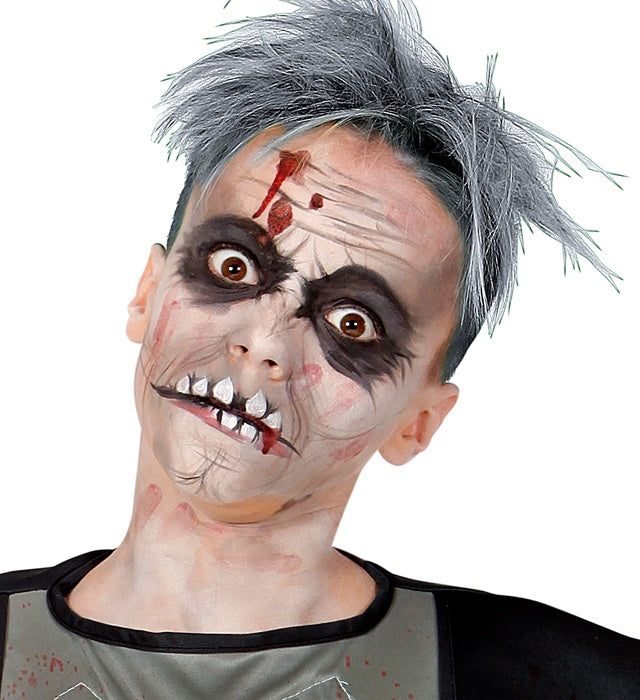 Set mit 4 großen Schminkstiften in verschiedenen Farben für Halloween und Fasnacht