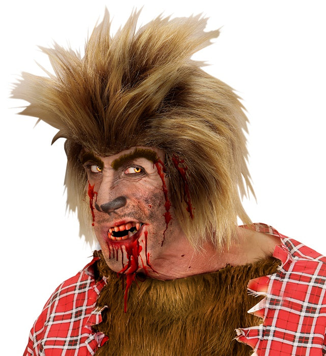 Professionelle Vampirzähne mit Kleberperlen im Sarg für Halloween und Fasnacht