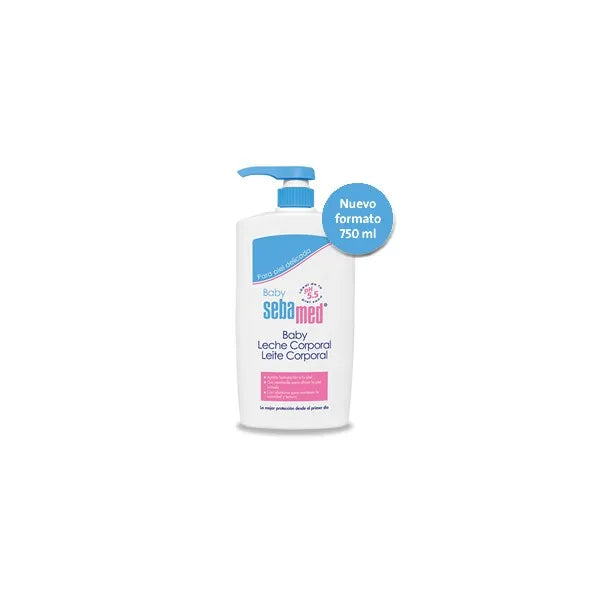 SEBAMED Baby Körpermilch 200 ml sanfte Feuchtigkeitspflege für zarte Babyhaut