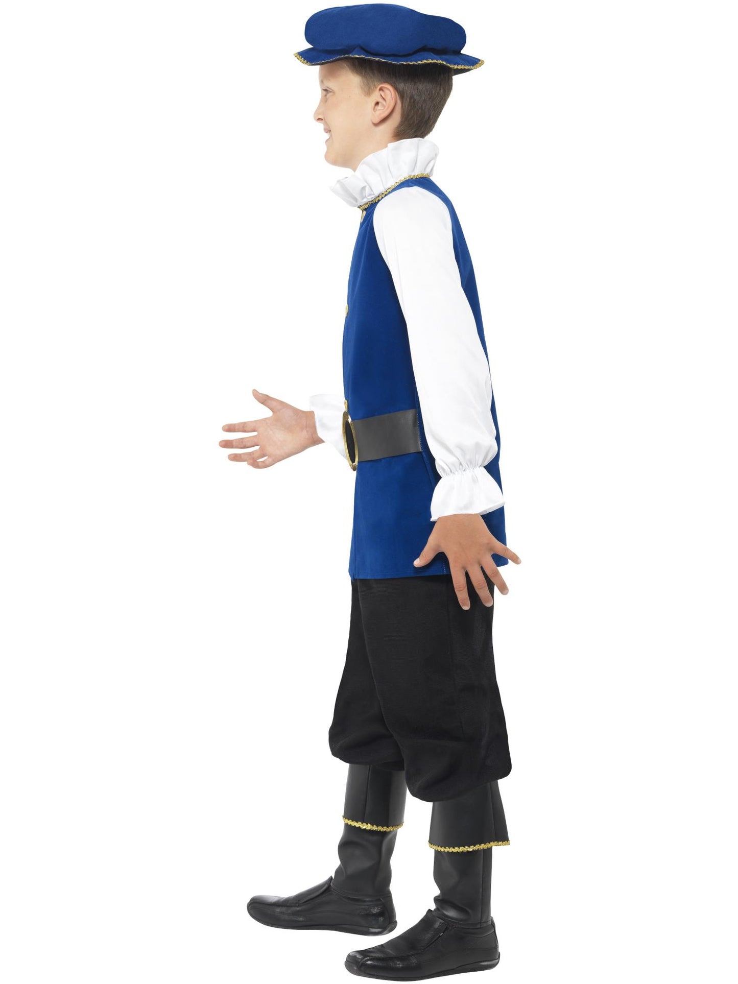 Smiffys Tudor Jungenkostüm, Royal Blue CS