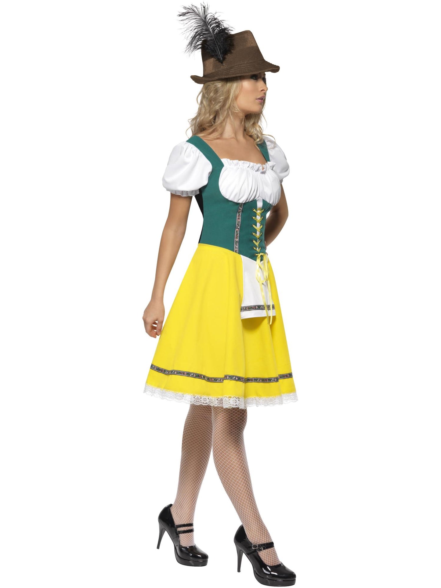 Smiffys BAVARIAN Beer Fest Costume, Female, Yellow CS für Damen