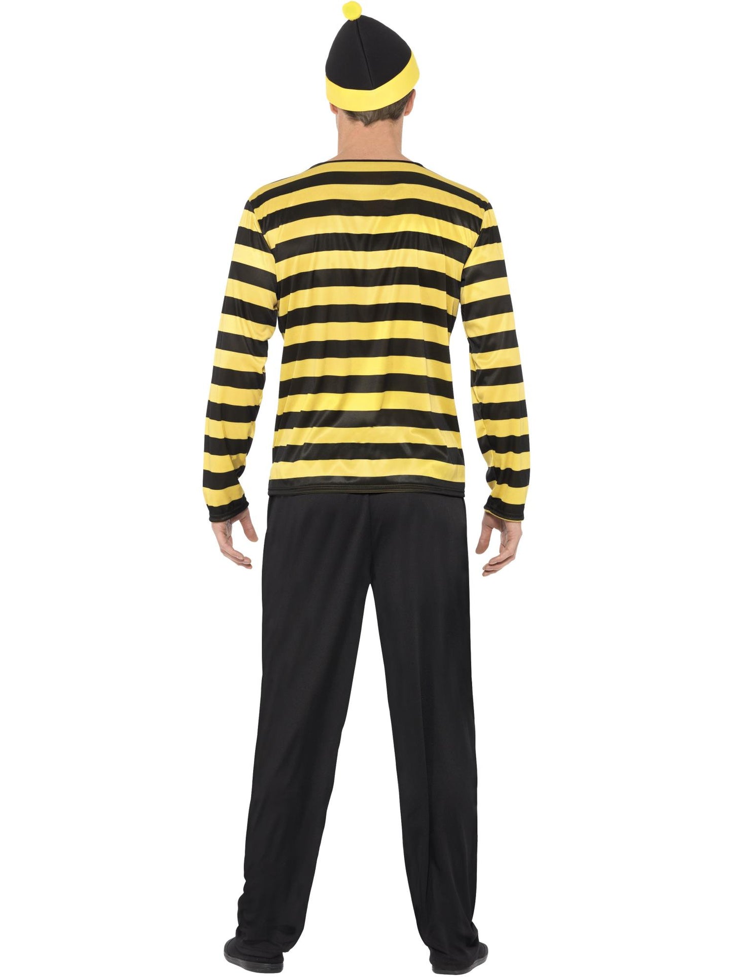 Smiffys Where's Wally? Odlaw Costume, Black & Yellow CS für Herren