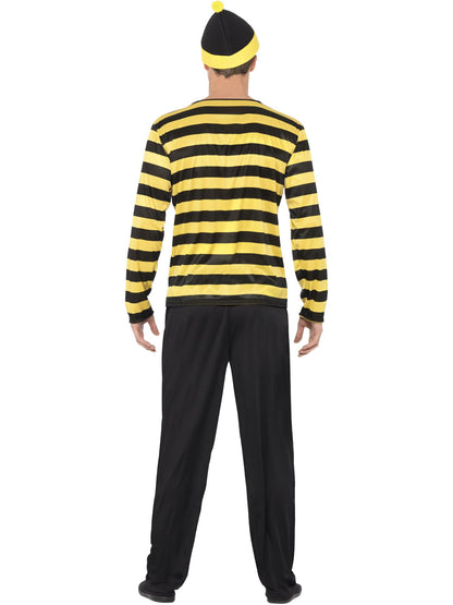 Smiffys Where's Wally? Odlaw Costume, Black & Yellow CS für Herren