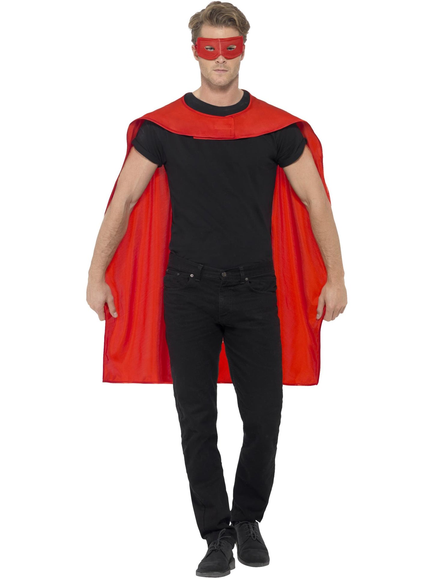 Smiffys SUPERHERO Cape, Red AC für Unisex